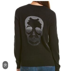 Zadig & Voltaire Miss Skull Studded Sweater Size Medium